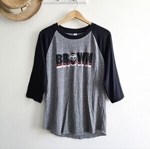Alternative Apparel Brown University Bears Raglan Baseball Tee NWT Medium